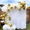 120 PCS White and Gold Confetti Balloons Garland Arch Kit - Includes 12in, 10in, and 5in Latex Metallic Balloons for Birthday, Wedding, Anniversary, Celebrations, Prom, and Bridal Party Decorations